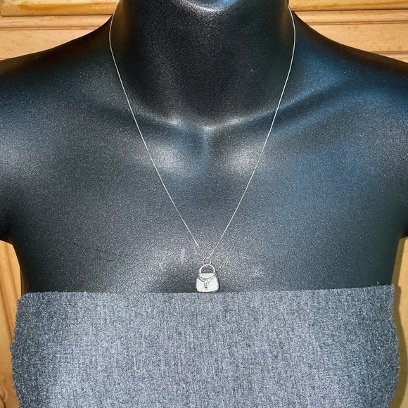 Solid 14K White Gold Purse Handbag Bag Purse Pendant Charm for Necklace Bracelet - Picture 12 of 13